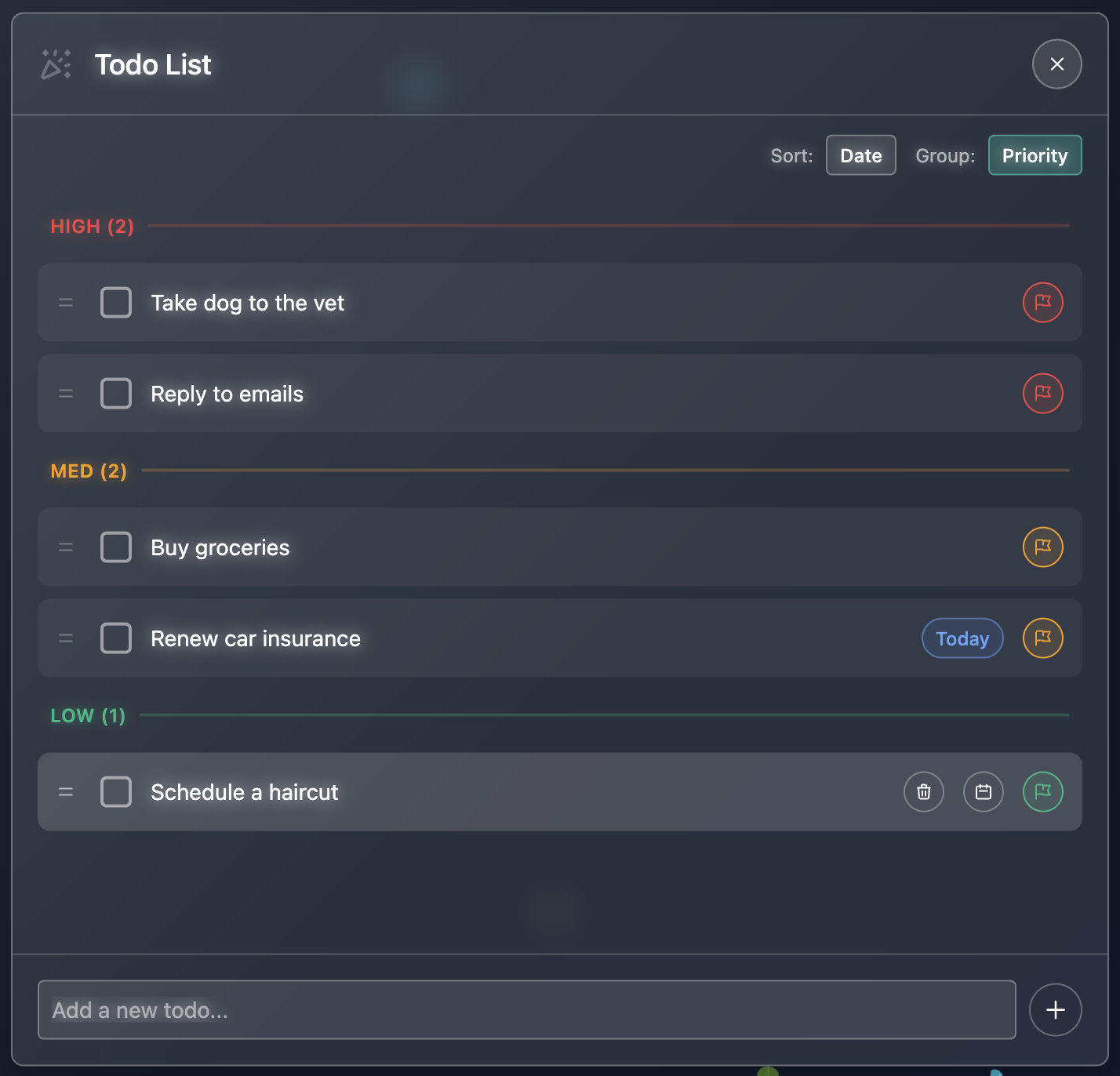The Todo List is now powered by new features: set priorities…