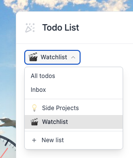 Lists for Todos — the same superpower for your tasks. Create…