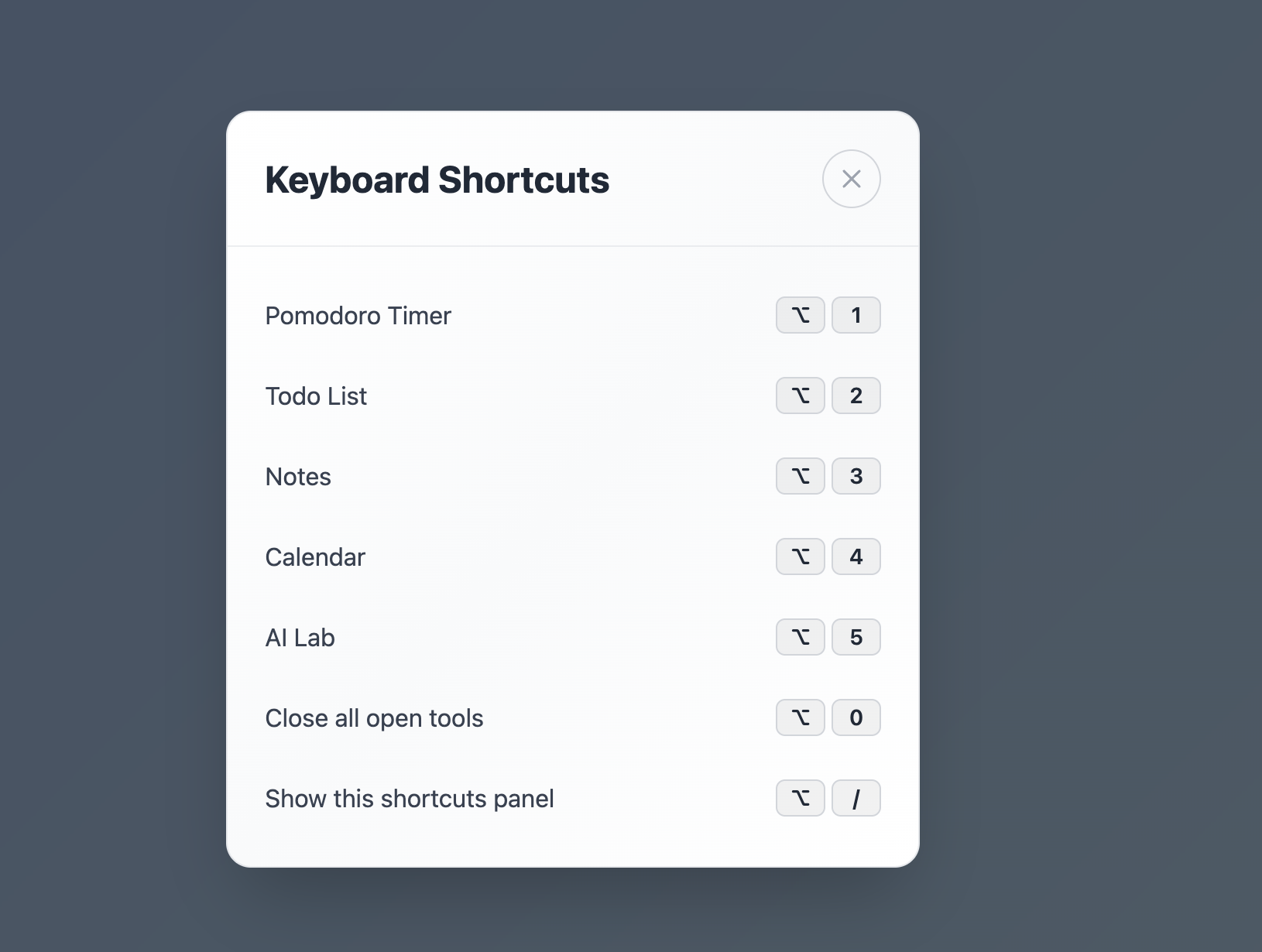 Keyboard shortcuts are here! Press Alt/Option + 1–5 to jump …