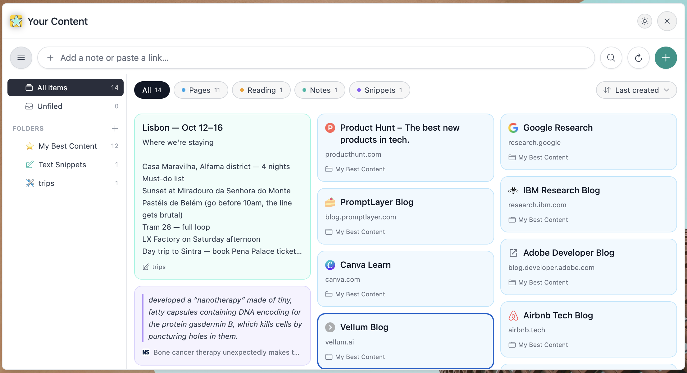 Your Content is now one library for everything you save: pag…